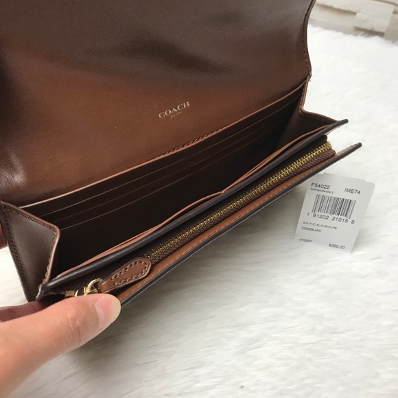 👜COACH🌺SLIM ENVELOPE WALLET 7 3/4" - Picture 4 of 7